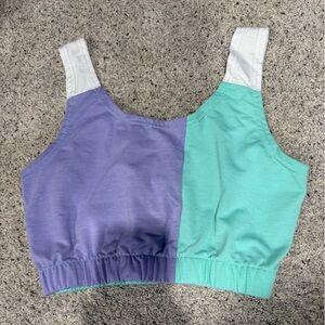 SHEIN Purple and Teal Top